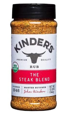 Kinders Organic Rub Steak Blend 12.8 oz Pack of 3 for Grilling