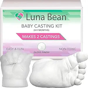 Luna Bean Baby Keepsake Hand Casting Kit for Precious Moments
