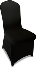 150 Pieces Black Chair Covers - Stretch Polyester Spandex Slipcovers