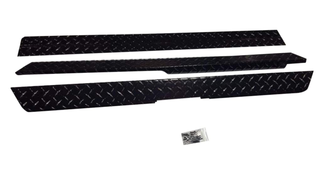 Club Car DS Diamond Plate Rocker Panel Covers & Kick Panel BLACK