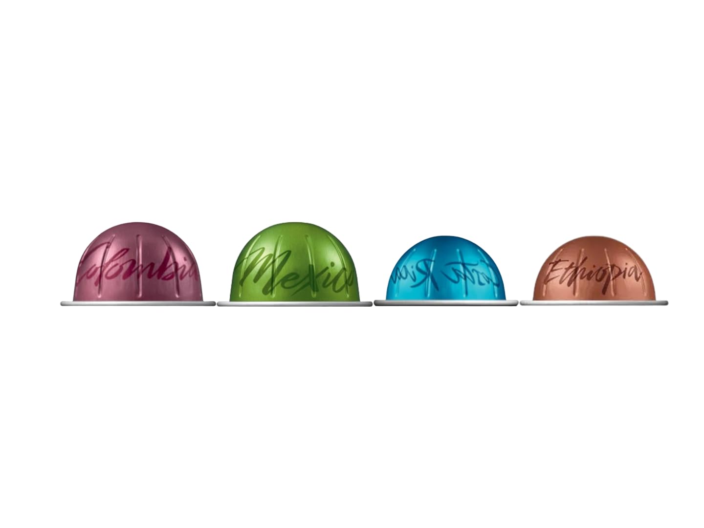 Single-Serve Coffee Capsules: Colombia, Mexico, Costa Rica, Ethiopia