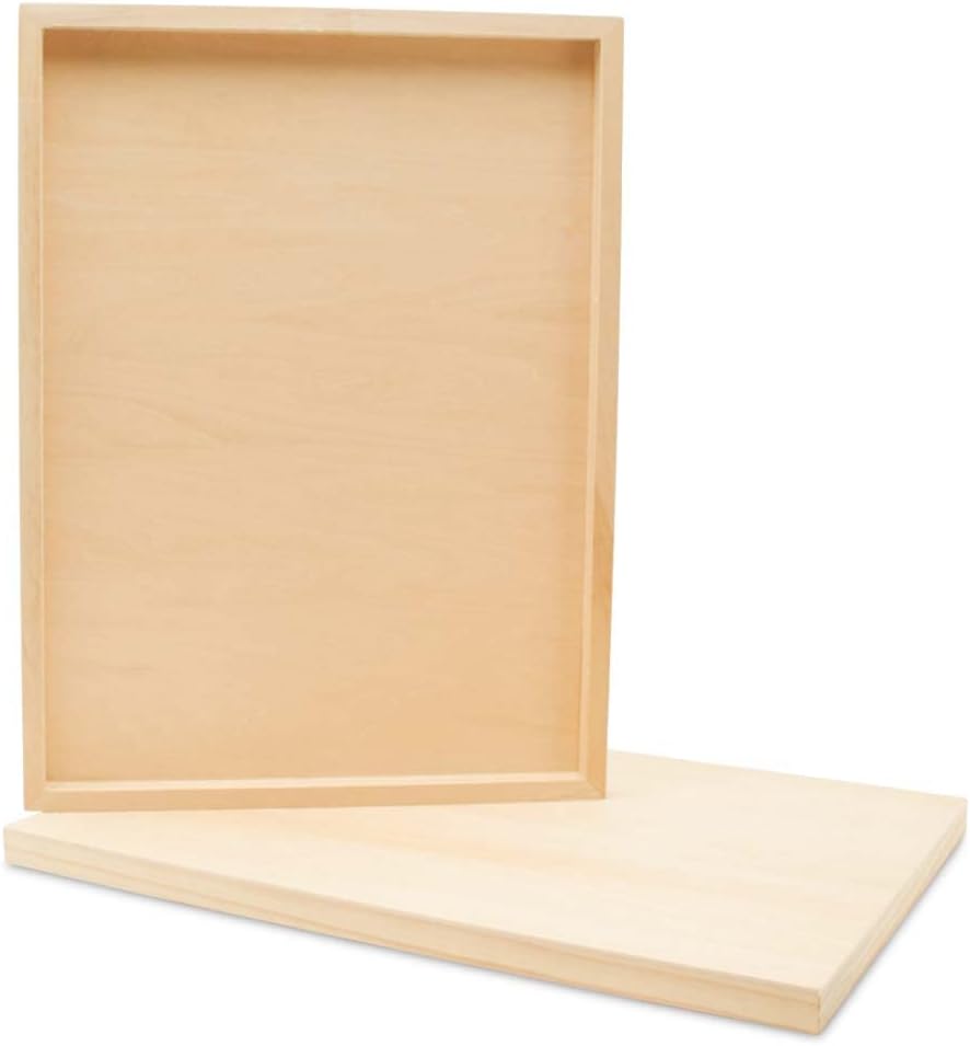 Birch Painting Panel Set of 4 for Crafting and Art Projects