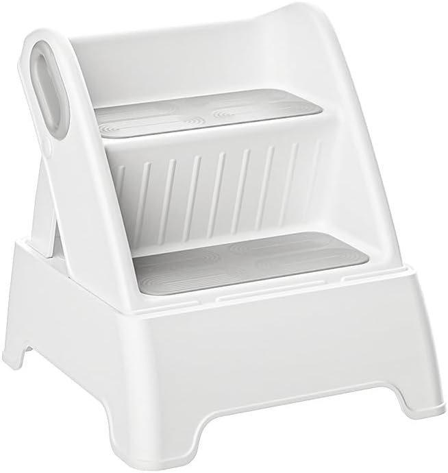 Foldable Two Step Stool for Toddlers - Safe and Versatile