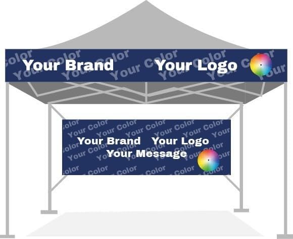 Customizable Canopy Tent Banner by MUST NY for Branding