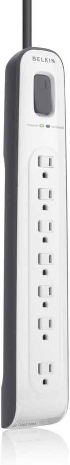 Belkin 7-Outlet AV Power Strip Surge Protector with 12-Foot Cord
