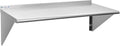 H Stainless Steel Shelf 18 x 48 in - Heavy-Duty Wall Mount Shelf