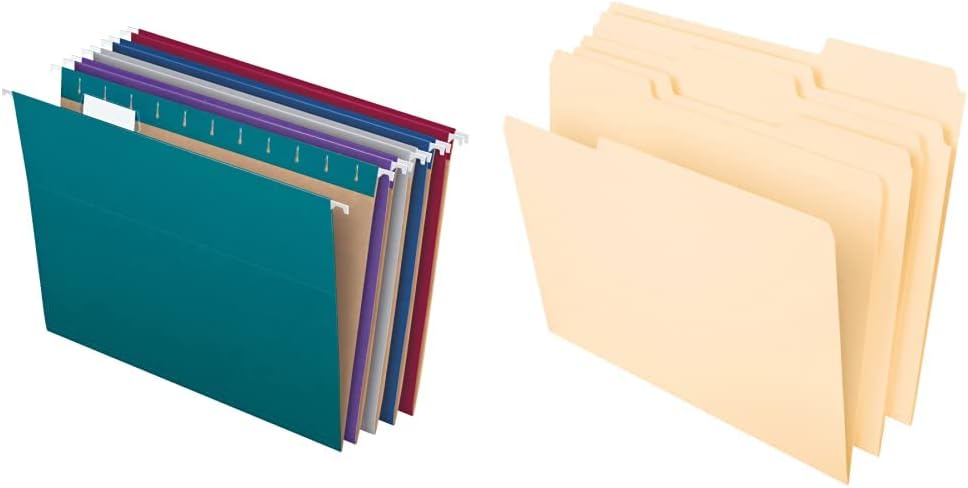 Pendaflex Recycled Hanging File Folders and Manila Folders Bundle