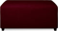 PureFit Super Stretch Ottoman Cover Rectangle - Form Fit Wine