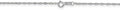 14K White Gold 1.1 mm Singapore Chain Necklace 16 in - Polished