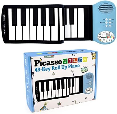 Portable Kids' Roll-Up Piano - Record, Learn, Play! 
