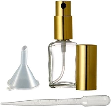 Refillable 15ml Perfume Atomizer - Elegant Gold Sprayer
