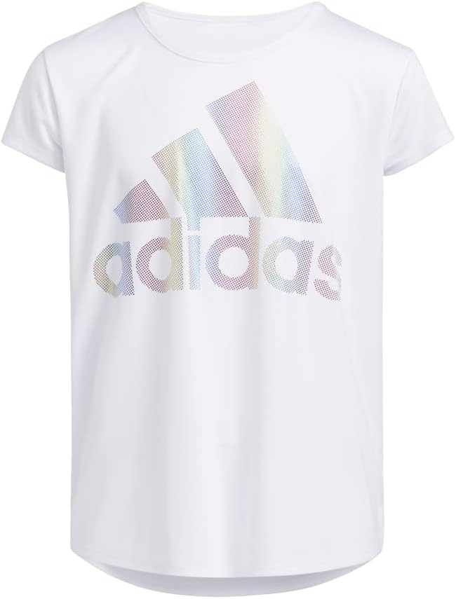 adidas Girls' Rainbow Tee - Vibrant Style!