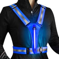 LED Reflective Vest Safety Gear Light Up Vest for Night Walking