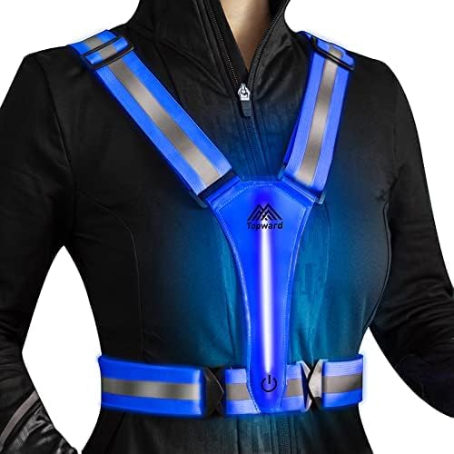 Topward LED Light Up Safety Vest - Stay Visible at Night!