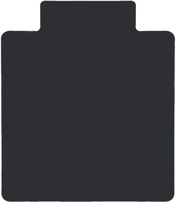 USA-Made DESKU 36x48 Black PVC Chair Mat for Hard Floors