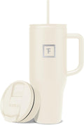 IRON FLASK Co-Pilot Insulated Mug w/Straw & Flip Cap Lids - 40 Oz