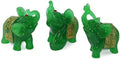 Cream Jade Elephant Statues Set of 3 - Lucky Home Decor