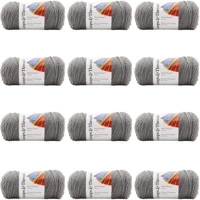 Soft Classic Solid Yarn 12 Pack for Creative Crafting Projects