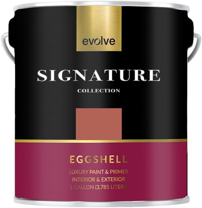 EVOLVE Signature Paint & Primer: Luxury Brick Red Finish