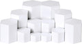 Hexagonal Jewelry Display Risers 12-Pack - Acrylic Hexagon Stands