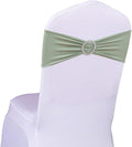 Spandex Sage Green Chair Sashes Pack of 50 - Elastic Bands for Banquet