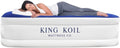 King Koil Luxury Queen Air Mattress with Built-In Pillow - Fast Pump