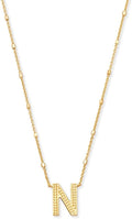 Kendra Scott Letter N Pendant Necklace for Women in Gold