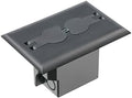 Retrofit Electrical Floor Box with Flip Lids for Existing Floors