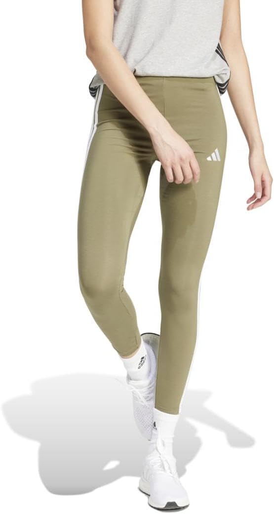 adidas Women's Essentials 3-Stripes Cotton Leggings for Comfort