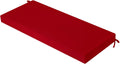 Outdoor Bench Cushion Waterproof 59 x 18 in Red - Durable 3 in Foam