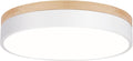 Modern Dimmable LED Close to Ceiling Light 11.8in - Minimal Oak Flush