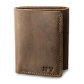 PEGAI Personalized 100% Leather Trifold Wallet For Men - Slim