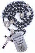 Military Rosary Beads for Service Members - St. Benedict Protection