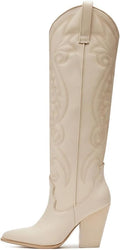 VOMIRA Knee High Cowboy Boots for Women - Chunky High Heels