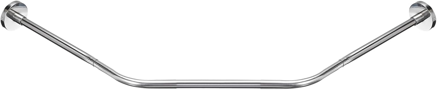Stainless Steel No Drill Shower Rod, Medium Size