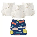 Esembly Cloth Diaper Bundle Set - Organic Inners with Waterproof Cover