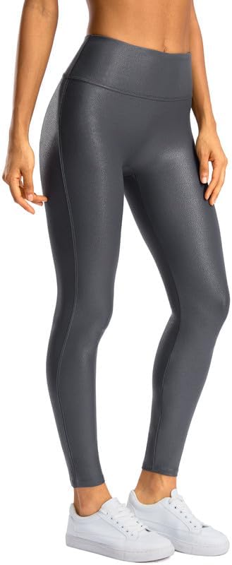 SANTINY Women's Faux Leather Leggings for Stylish Comfort