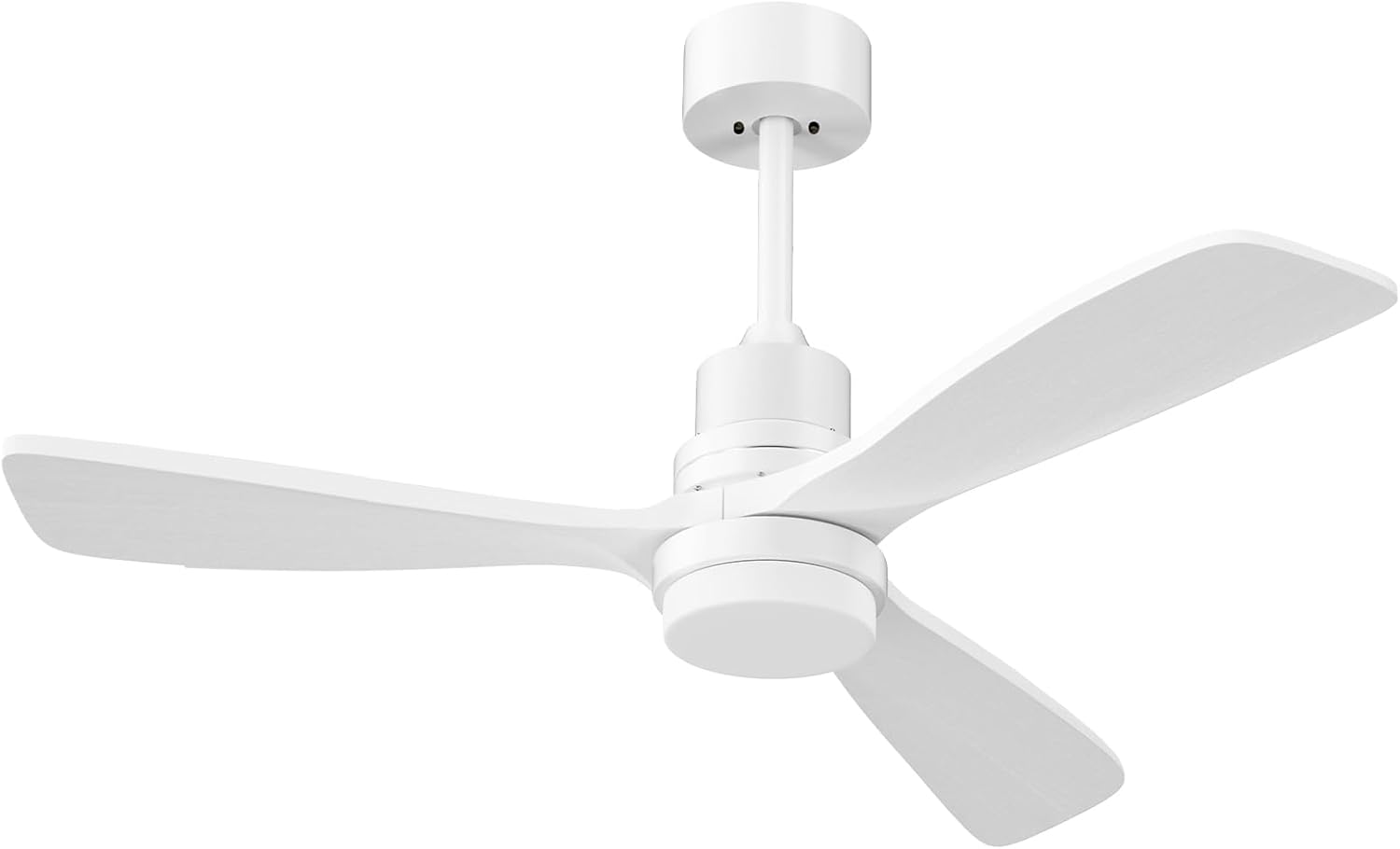 Obabala 52in White Ceiling Fan with Lights and Remote Control