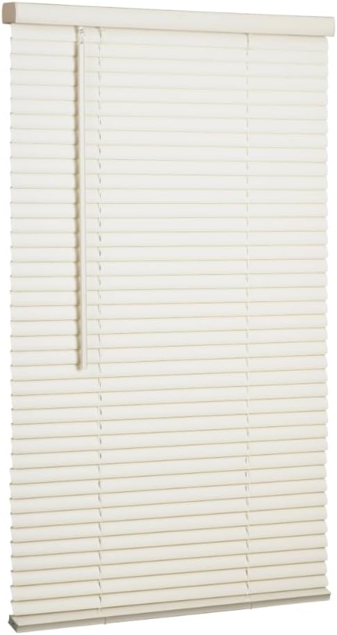 Cordless Mini Blinds with Vinyl Slats for Home and Office