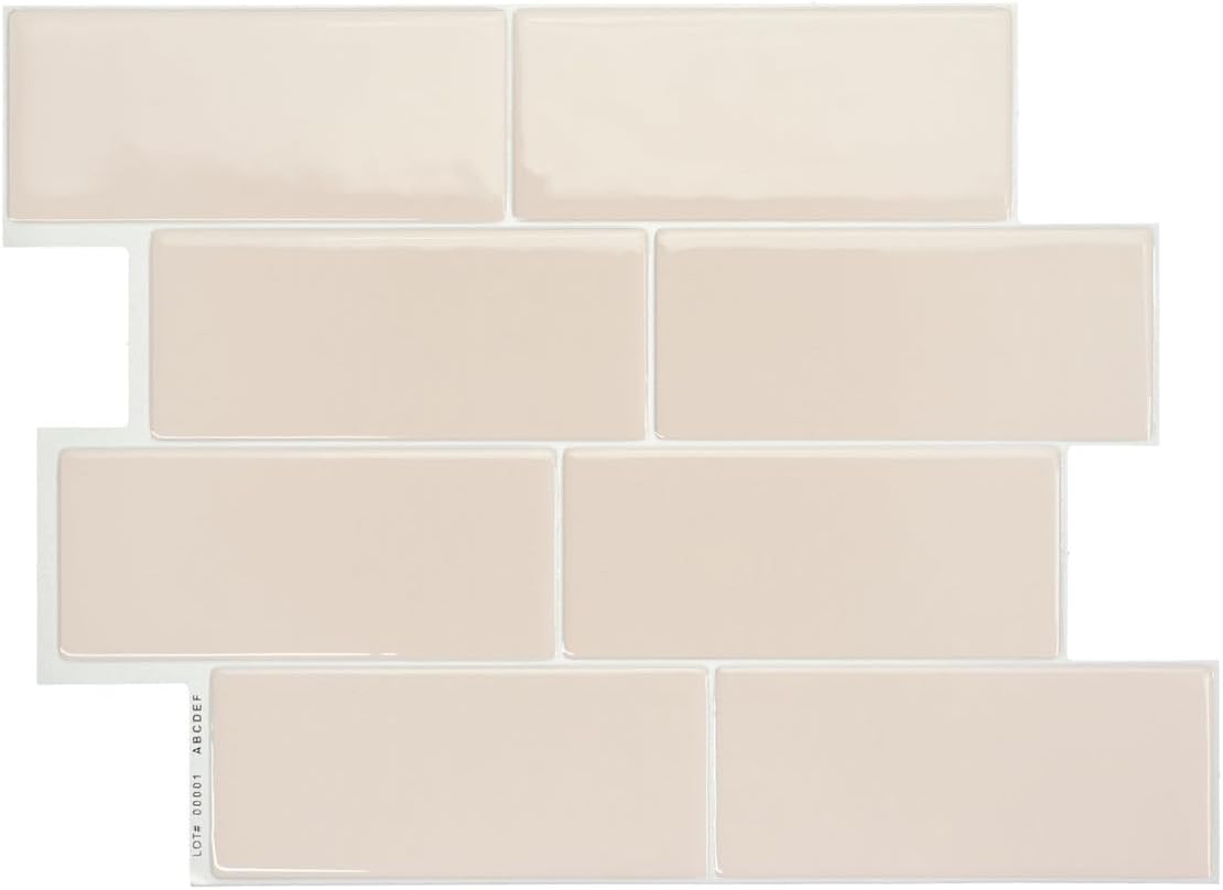 SMART TILES Peel and Stick Backsplash for Kitchen and Bathroom