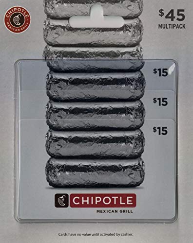 Chipotle Gift Card Multipack of 3 for Delicious Dining Options