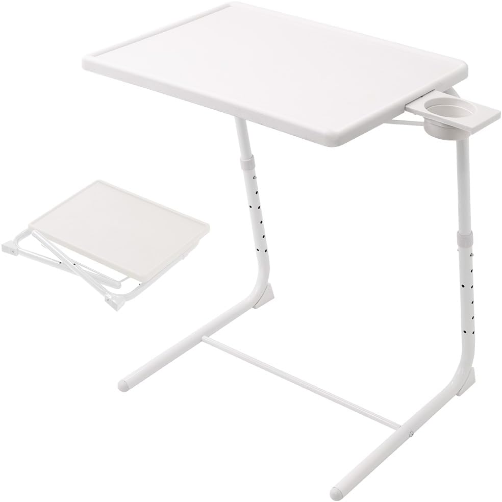Portable Adjustable Bed Tray: 6 Heights, 3 Tilt Angles