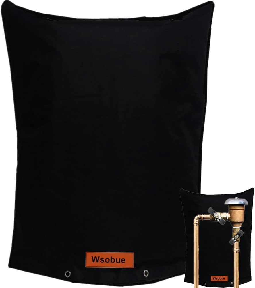 Backflow Preventer Cover Insulated Pouch for Winter Protection