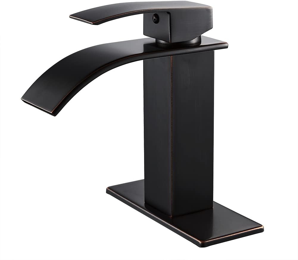 VOTON Bathroom Faucets Oil Rubbed Bronze Modern Waterfall Design
