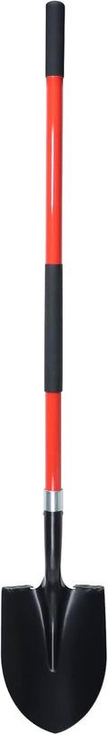 Heavy Duty Gardening Shovel 56 in Round Blade - Durable Digging Tool