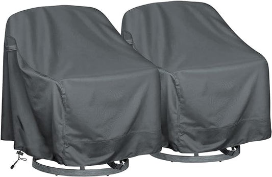 Outdoor Swivel Lounge Chair Cover 2 Pack for All Weather Use
