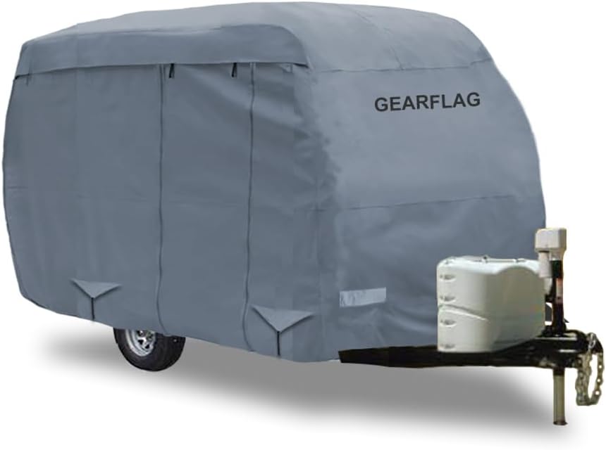 GEARFLAG Fiberglass Travel Trailer Cover for 8-10ft Campers