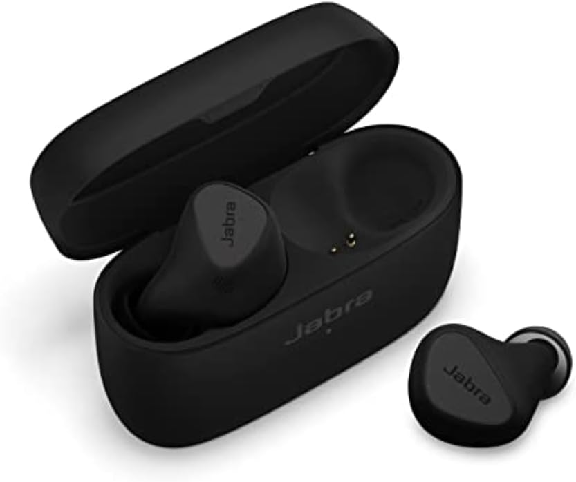 Jabra Elite 5: Clear Calls, Hybrid ANC, Titanium Black