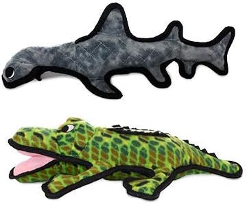 TUFFY World's Tuffest Soft Dog Toy - Ocean Alligator Combo Pack