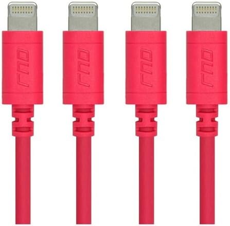 RND Apple Certified Lightning USB Cable 1.5ft 4-Pack for iPhone